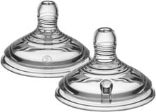 Image of Tommee Tippee Natural Start Fast Flow Teats 6m+ Pack of 2 Anti Colic BPA Free UK