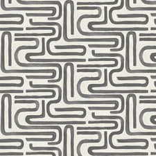 Image of Holden Brushed Geo Neutral Charcoal Cream Wallpaper Abstract Paste The Paper