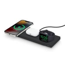 Image of BELKIN 3-IN-1 MAGSAFE CHARGER CHARGING DOCK PAD FOR APPLE IPHONE AIRPODS WATCH