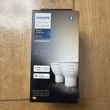 Image of Philips Hue GU10 Smart Spotlight 2pack White Ambiance Bluetooth 400Lum Alexa