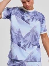 Image of adidas Originals Shirt Mens Purple Lilac M XL XXL Tee AOP JE4262