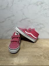 Image of Vans SK8-Mid Reissue V Theory Honeysuckle Pink Little Kid Shoes 507698 Sz 2