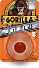 Image of 2 X GORILLA GLUE 3044101 1.5 M Heavy Duty Double Sided Mounting Tape - Clear