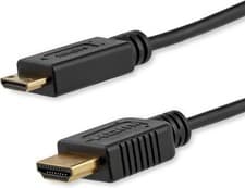 Image of StarTech 6ft Mini HDMI to HDMI Cable with Ethernet 4K 30Hz High Speed Adapter
