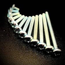 Image of M3 Machine Screws Pozi Pan BZP Zinc DIN 7985
