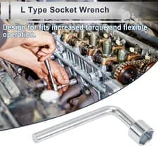 Image of L Shaped Single Ended 14mm Socket Wrench Spanner Socket Remover A3 Steel 1 Pcs