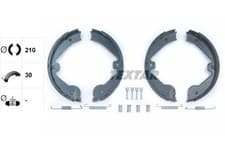 Image of Rear Brake Shoe Set Fits Audi Land Rover Mercedes Porsche VW Textar 91062400