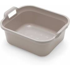 Image of Addis Rectangular Washing Up Bowl 9.5L Mushroom Plastic Kitchen Sink Basin