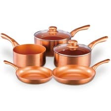 Image of Cermalon Copper 5 Piece Pan Cookware Set
