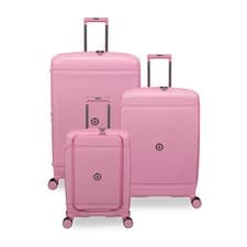 Image of IT Luggage Unanimous 8 Wheel Spinner Suitcase Set Expandable, Rose, Hard Shell