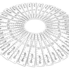 Image of AW Clear 6 inch / 15cm Ruler Shatter Resistant Bulk PACK OF 200 or 500 Rulers
