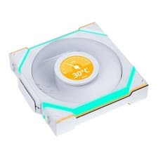 Image of 120mm Lian Li UNI FAN SL Wireless, 1.6" LCD, Reverse Flow, White ARGB, 9-Blade,
