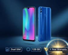 Image of Huawei Honor 10 Lite - 128GB - 6GB RAM - Dual Sim - Sapphire Blue (Unlocked)
