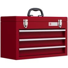 Image of DURHAND Lockable 3-Drawer Tool Chest , Refurbished