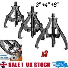 Image of 3 Jaw Gear Pulley Bearing Puller Extractor Remover Tool 3'' 4'' 6'' 75/100/150mm