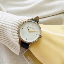 Image of NWT Michael Kors Women's Charley Gold-Tone Watch MK2843
