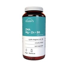 Image of Vitaler's ZMA Mg 240 mg + Zn 15 mg + B6 10 mg Muscle Cramps Fatigue 120 capsules