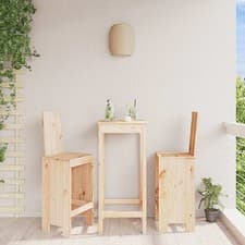 Image of Bar Stools 2 pcs 40x42x120 cm Solid Wood Pine