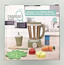 Image of Teamson Kids Little Chef Frankfurt Wooden Blender Play Kitchen - Green 13 Pieces