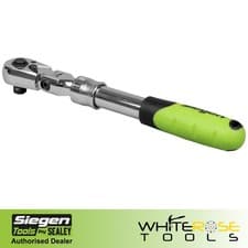 Image of Siegen Extendable Flexi-Head Ratchet Wrench 3/8"Sq Drive 245–315mm 72T