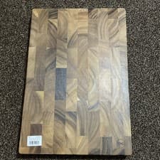 Image of T&G 10932 Rectangular End Grain Chopping Board with Finger Grooves in Hevea,