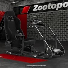 Image of Zootopo Racing Simulator Cockpit with Seat Fits Logitech G29 G920 PC PS XBOX