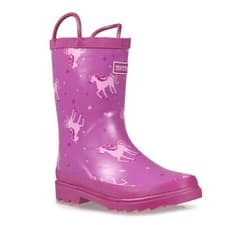 Image of Regatta Kids Minnow Wellies Cotton Lined Rubber Wellington Boots Durable