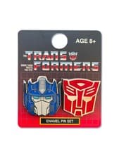 Image of Transformers Autobots Optimus Prime And Symbol 2 Pack Enamel Pin Set