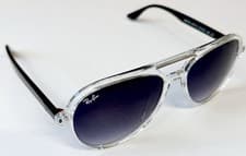 Image of Ray-Ban Genuine Sunglasses Grey Gradient on Transparent Frame RB4376 6477/11 New