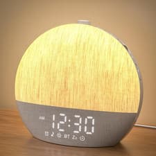Image of Sunrise Alarm Clock Wake up Light with 30 Soothing Sounds &10 Wake up Tones, Bed