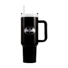 Image of Batman 40oz Tumbler - Official DC Comics Bat Symbol Insulated 1200ml Travel Mug