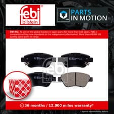 Image of Brake Pads Set fits VAUXHALL CORSA D Front 1.0 1.2 1.4 1.3D 2006 on 01605184 New
