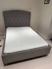 Image of Fabric Modern Style Bed Frame Double King Size UK Stock Multiple Sizes