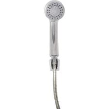Image of Croydex Amalfi Three Shower Set Handset Hose Bracket 3 Spray Chrome Finish UK