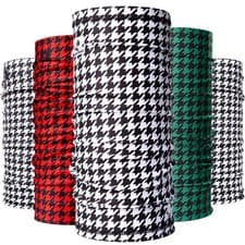 Image of Houndstooth Motorcycle Neck Warmer Snood Bike Ski Neck Tube Scarf Mask Balaclava