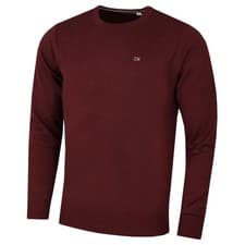 Image of Calvin Klein Mens 2026 Crew Neck Cotton Breathable Golf Sweater 38% OFF RRP