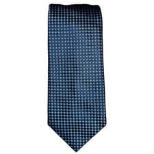 Image of HUGO BOSS MENS SILK TIE IN NAVY MICRO SPOT TEXTURE MADE IN ITALY £75 X1 RRP