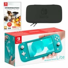 Image of Nintendo Switch Lite HDH-001 32GB Overwatch Pack - Turquoise