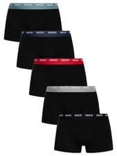 Image of HUGO Men's 5 Pack Trunks, Black