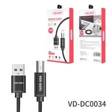 Image of 2m USB Cable For Printer Dymo Labelwriter 310 320 330 400 450 Turbo Label