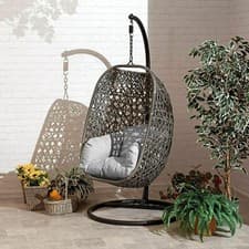 Image of Cocoon Egg Chairs Rattan Wicker Garden Hammock Swing Single, Double Or Triple