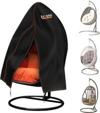 Image of Waterproof Egg Chair Cover Heavy Duty Garden Patio UV Resistant 190x115cm