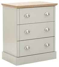 Image of Kendal Chester Drawers With Steel Cup Drawer Pulls For Bedroom Modern Wooden