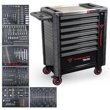 Image of 🟡Tool Chest 7 Drawer with TOOLS Tool Box Storage Tool Trolley Workshop Cabinet