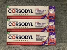Image of 3 X Corsodyl Advanced Strengthen & Protect Whitening Toothpaste Hyaluronic Acid