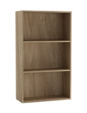 Image of Wide 3 Shelf Tier Wooden Bookcase Cabinet Storage Shelving Display Shelves Unit