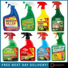 Image of WEEDKILLER LAWN WEED KILLER PATH PATIO ROOT WEEDS KILLER SPRAY EXTRA STRONG NEW