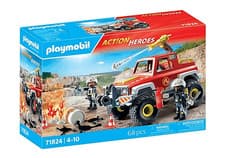 Image of Playmobil Action Heroes 71824 Firefighting Truck Playset for Ages 4-10