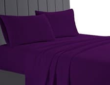 Image of Luxury 100% Egyptian Cotton Fitted , Flat Sheets 200 Thread Count All Sizes