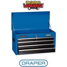 Image of Draper 14589 Tool Chest 4 Drawer 26" Blue